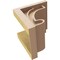 Ekena Millwork 8"W x 8"D x 8"H Wide Alma Rough Cedar Woodgrain TimberThane Corbel, Primed Tan CORUR08X08X08ALMRCPR - alternate 2